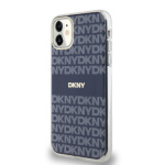 DKNY PC/TPU Repeat Pattern Tonal Stripe Magsafe Zadní Kryt pro iPhone 11 Blue, DKHMN61HRHSEB