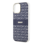 DKNY PC/TPU Repeat Pattern Tonal Stripe Magsafe Zadní Kryt pro iPhone 15 Blue, DKHMP15SHRHSEB