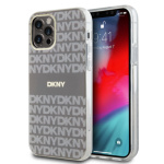 DKNY PC/TPU Repeat Pattern Tonal Stripe Magsafe Zadní Kryt pro iPhone 12/12 Pro Beige, DKHMP12MHRHSEE