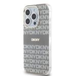 DKNY PC/TPU Repeat Pattern Tonal Stripe Magsafe Zadní Kryt pro iPhone 13 Pro Beige, DKHMP13LHRHSEE