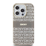 DKNY PC/TPU Repeat Pattern Tonal Stripe Magsafe Zadní Kryt pro iPhone 13 Pro Max Beige, DKHMP13XHRHSEE