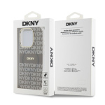 DKNY PC/TPU Repeat Pattern Tonal Stripe Magsafe Zadní Kryt pro iPhone 15 Pro Max Beige, DKHMP15XHRHSEE
