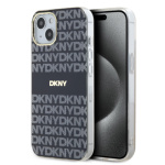 DKNY PC/TPU Repeat Pattern Tonal Stripe Magsafe Zadní Kryt pro iPhone 13 Black, DKHMP13MHRHSEK