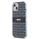 DKNY PC/TPU Repeat Pattern Tonal Stripe Magsafe Zadní Kryt pro iPhone 13 Black, DKHMP13MHRHSEK