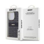 DKNY PC/TPU Repeat Pattern Tonal Stripe Magsafe Zadní Kryt pro iPhone 13 Pro Black, DKHMP13LHRHSEK