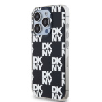 DKNY PC/TPU Checkered Pattern Zadní Kryt pro iPhone 15 Pro Max Black, DKHCP15XHDLCEK