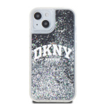 DKNY Liquid Glitter Arch Logo Zadní Kryt pro iPhone 11 Black, DKHCN61LBNAEK