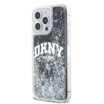 DKNY Liquid Glitter Arch Logo Zadní Kryt pro iPhone 13 Pro Max Black, DKHCP13XLBNAEK