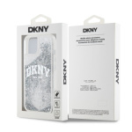 DKNY Liquid Glitter Arch Logo Zadní Kryt pro iPhone 14 Transparent, DKHCP14SLBNAET