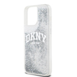 DKNY Liquid Glitter Arch Logo Zadní Kryt pro iPhone 15 Pro Max Transparent, DKHCP15XLBNAET