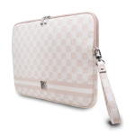 DKNY PU Leather Checkered Pattern and Stripe Obal na Notebook 13/14" Pink, DKCS14PVSHLP