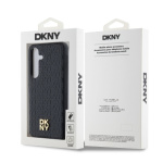 DKNY PU Leather Repeat Pattern Stack Logo Magsafe Zadní Kryt pro Samsung Galaxy S24 Black, DKHMS24SPSHRPSK