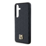 DKNY PU Leather Repeat Pattern Stack Logo Magsafe Zadní Kryt pro Samsung Galaxy S24+ Black, DKHMS24MPSHRPSK