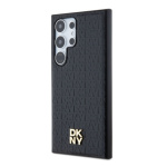 DKNY PU Leather Repeat Pattern Stack Logo Magsafe Zadní Kryt pro Samsung Galaxy S24 Ultra Black, DKHMS24LPSHRPSK