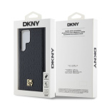 DKNY PU Leather Repeat Pattern Stack Logo Magsafe Zadní Kryt pro Samsung Galaxy S24 Ultra Black, DKHMS24LPSHRPSK