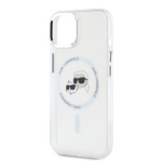 Karl Lagerfeld IML K&CH Heads Metal Frame MagSafe Zadní Kryt pro iPhone 13 Transparent, KLHMP13MHLSKCH