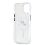 Karl Lagerfeld IML K&CH Heads Metal Frame MagSafe Zadní Kryt pro iPhone 13 Transparent, KLHMP13MHLSKCH