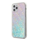 GUHCP12MLG4GGBLPI Guess 4G Liquid Glitter Zadní Kryt pro iPhone 12/12 Pro 6.1 Iridescent, 2453524