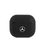 Mercedes Kožené Pouzdro pro AirPods 3 Black, MEA3CSLBK