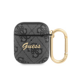 Guess 4G Script PC/PU Pouzdro pro AirPods 1/2 Black, GUA24GSMK