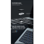 Nillkin Bumper Combo Keyboard Case (Backlit Version) pro Samsung Tab S7+/S7 FE/S8+/S8+ 5G Black, 57983118077