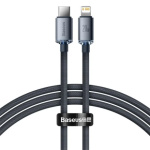 Baseus  Crystal Shine Series Datový Kabel USB-C - Lightning 20W 1,2m Black, CAJY000201