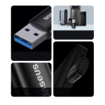 Baseus  Ingenuity Mini OTG Adaptér z USB-C na USB-A Blue, ZJJQ000103