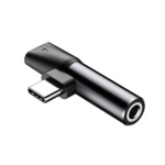Baseus  Rozbočovač USB-C/3,5mm Jack Black, CATL41-01