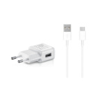 EP-TA200EWE + EP-DR140AWE Samsung 15W Cestovní nabíječka + USB-C Datový Kabel White (OOB Bulk), 2446806