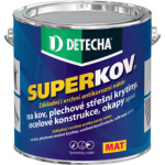 Detecha Superkov základní i vrchní barva na kov, šedý mat, 2,5 kg