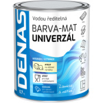 DENAS UNIVERZÁL-MAT vrchní barva na dřevo, kov a beton, 0110 světle šedá, 700 g