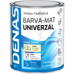 DENAS UNIVERZÁL-MAT vrchní barva na dřevo, kov a beton, 0815 červená, 700 g