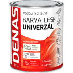 DENAS UNIVERZÁL-LESK vrchní barva na dřevo, kov a beton, 0111 šedá, 700 g