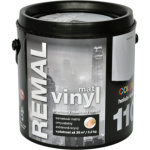 REMAL Vinyl Color mat omyvatelná barva na zeď, 110 holubí šedá, 3,2 kg