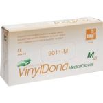 Vulkan VinylDona vinylové jednorázové bezprašné rukavice velikost M, 100 ks