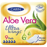 Carin Ultra Wings Aloe Vera vložky s křidélky, 9 kusů