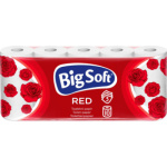 Big Soft Red 3vrstvý toaletní papír, role 150 útržků, 10 rolí