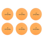 Spokey LERNER * Pingpongové míčky, 6 ks, oranžové, K81873