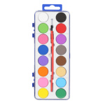 Vodové barvy se štětcem, 16 barev, S941835