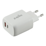 Adaptér Jupio Dual USB GaN Charger 30W - zásuvka/USB + USB-C, UDC0030