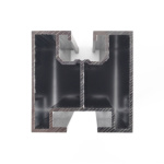 Hliníkový profil G21 40x40 mm pro kladívkový šroub a spec. kámen, 6 m, HPG2144X6