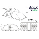 Stan Acra BROTHER ST08 pro 6 osob, 05-ST08