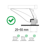 Příčný nosník zamykací hliníkový 120cm ALU-INTEGRAL TÜV, 02315