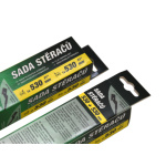 Stěrače FLAT SET 530+530mm GREEN FAB II, 10797