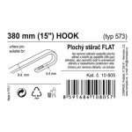 Stěrač FLAT BULK (HOOK) 15"/380mm, 10805