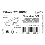 Stěrač FLAT BULK (HOOK) 21"/530mm, 10811