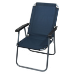 Židle kempingová skládací LYON tmavě modrá, 13458