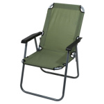 Židle kempingová skládací LYON tmavě zelená, 13459