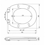 Záchodové prkénko SUPER SLIM-D, TO-75469