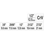 Klíč na radiátorové šroubení 1/2", YT-03317